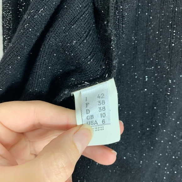 philosophy di Alberta Ferretti metallic cardigan sparkle size us 6 festive - Picture 6 of 16